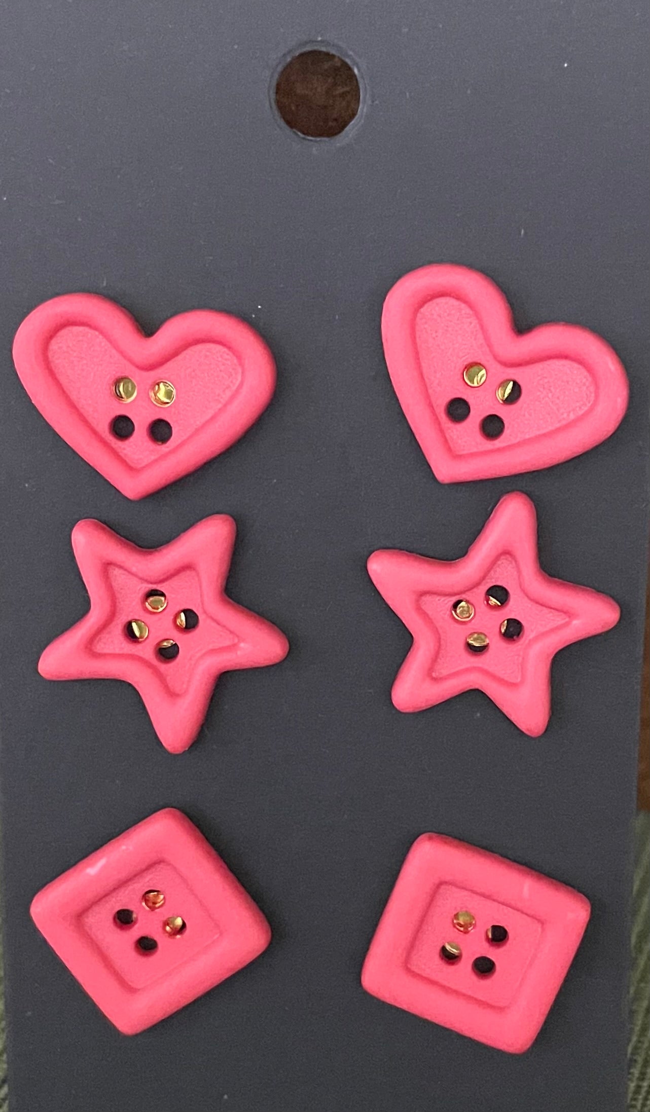 Button Earrings